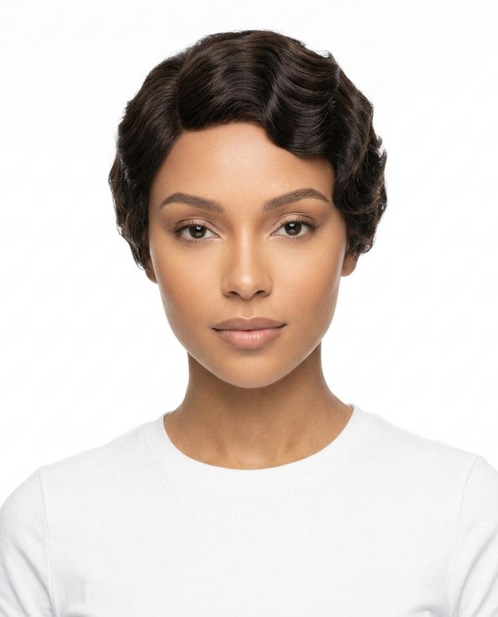Adam & Eve 24 - Nedan | Finger-Waved Human-Hair Wig Women