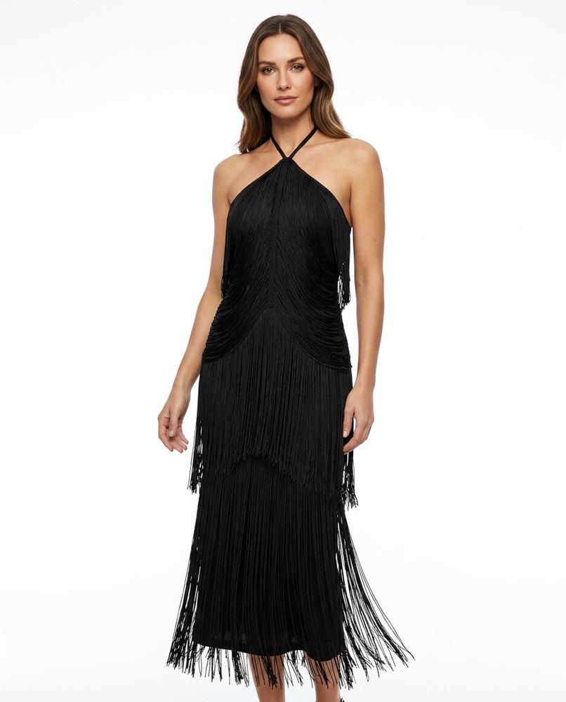 Adam & Eve 24 - Kalor | Fringed Halter-Neck Dress Women
