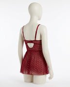 Adam & Eve 24 - Datir | Polka-Dot Sheer Lingerie Women