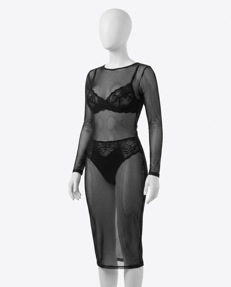 Adam & Eve 24 - Yoser | Sheer Long-Sleeved Lingerie Women