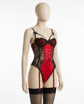 Adam & Eve 24 - Miren | Lace-Trimmed Lace-Up Lingerie Women