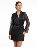 Adam & Eve 24 - Daral | Satin-Finish Lace-Trim Mini Dress Women