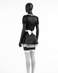 Adam & Eve 24 - Roron | Satin Puff-Sleeve Lingerie Women