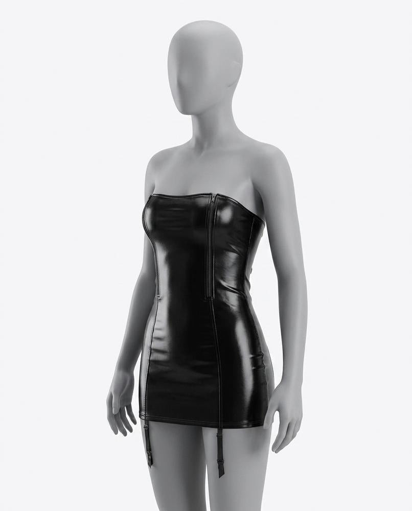 Adam & Eve 24 - Senal | Strapless Faux-Leather Lingerie Women