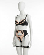 Adam & Eve 24 - Elnor | Lace-Embroidered Three-Piece Lingerie Women